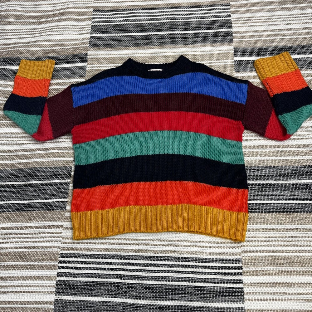 Urban Outfitters Sweater Women's Small Multicolor Stripe Colorblock Chunky Knit